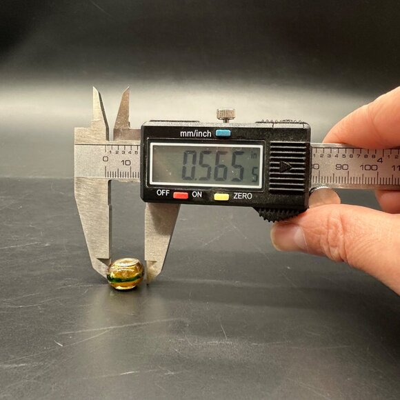 Glass Beads Sterling Silver 925 Colorful Charms For Bracelet Necklace Lot Of 6 - Picture 6 of 7